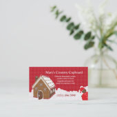 Gingerbrood House Bakery Cookie Visitekaartje (Staand voorkant)