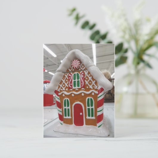 Gingerbrood House Briefkaart (Staand voorkant)