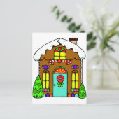 Gingerbrood House Briefkaart (Staand voorkant)