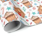 Gingerbrood House Cadeaupapier (Rol Hoek)