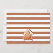 Gingerbrood House Cookie Decorting Birthday Foto Kaart (Achterkant)