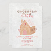 Gingerbrood House Decorting Party Kaart (Voorkant / Achterkant)