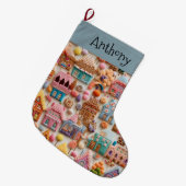 Gingerbrood House Grote Kerstsok (Voorkant (Hangend))