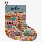 Gingerbrood House Grote Kerstsok (Voorkant)