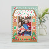 Gingerbrood House Holiday Foto (Staand voorkant)