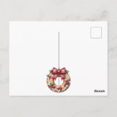 Gingerbrood House Holiday Party Invitation Briefkaart (Achterkant)