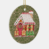 Gingerbrood House Keramisch Ornament (Rechts)