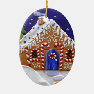 Gingerbrood House Keramisch Ornament