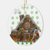 Gingerbrood House Keramisch Ornament (Links)