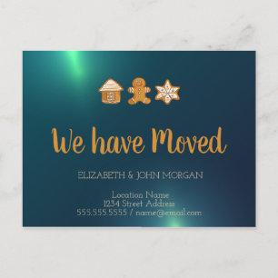 GingerBrood House, Man, Star, Green We hebben ons  Aankondigingskaart