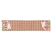 Gingerbrood House op Pset - Table Runner Korte Tafelloper (Horizontaal)