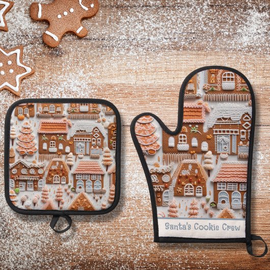 Gingerbrood House Ovenwant & Pannenlap Set