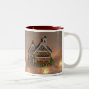 Gingerbrood House Porcelain Tweekleurige Koffiemok