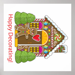 Gingerbrood House Poster
