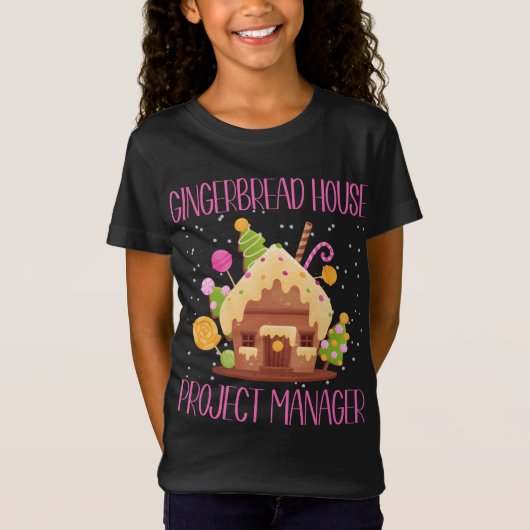 Gingerbrood House Project Manager Family Matching T-shirt (Voorkant)