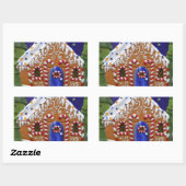 Gingerbrood House Rechthoekige Sticker (Vel)