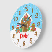 Gingerbrood House Red en Blue Grote Klok (Hoek)