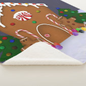 Gingerbrood House Sherpa Deken (3/4)