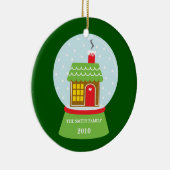 Gingerbrood House Snowglobe Ornament (Rechts)