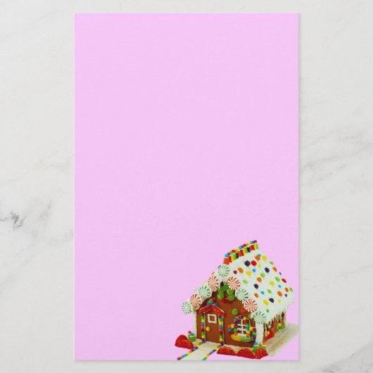 Gingerbrood House Stationery Briefpapier (Voorkant)