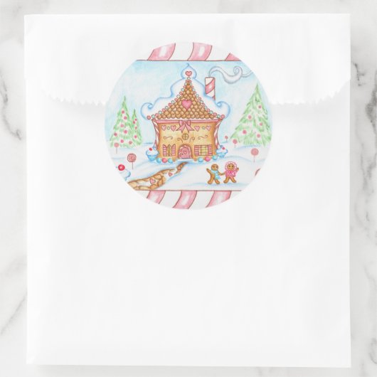 Gingerbrood House Sticker (Tas)