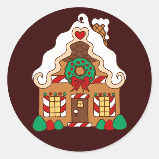 Gingerbrood House Sticker (Voorkant)