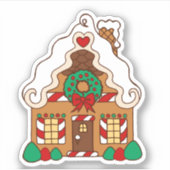 Gingerbrood House Sticker (Voorkant)