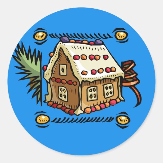 Gingerbrood House Stickers (Voorkant)