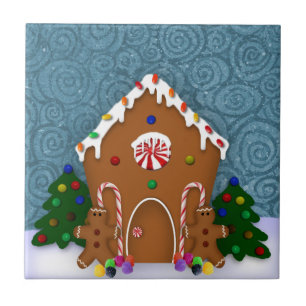Gingerbrood House Tile Tegeltje