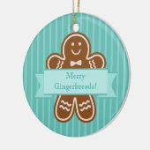 Gingerbrood Hugs Keramisch Ornament (Links)