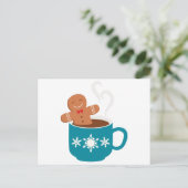 Gingerbrood in de beker briefkaart (Staand voorkant)