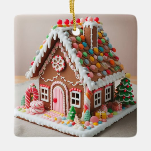 Gingerbrood Keramisch Ornament (Voorkant)