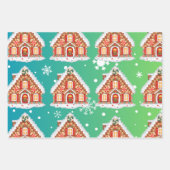 Gingerbrood Kerstmis Inpakpapier Vel (Voorkant 3)
