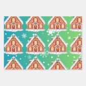 Gingerbrood Kerstmis Inpakpapier Vel (Voorkant)