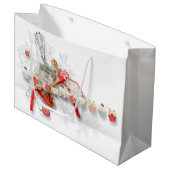 Gingerbrood Kitchen Collage Gift Bag Large Cadeautasje (Voorkant Gekanteld)