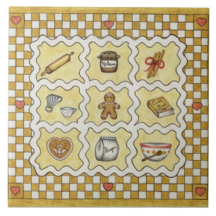 Gingerbrood Kitchen Trivet Tegel Tegeltje