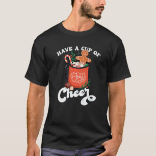 Gingerbrood Koekje kerst Hot Caca met een bekertje T-shirt