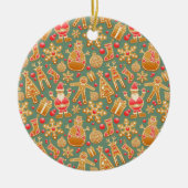 Gingerbrood/koekjes/kerstmis Keramisch Ornament (Voorkant)