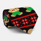 Gingerbrood Koekjes Oogse kerstkeuken Stropdas (Opgerold)