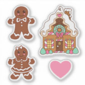 Gingerbrood Koekjes Stickers (Voorkant)