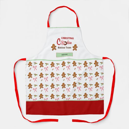 Gingerbrood koekjesbakkeringsteam Apron Schort (Voorkant)