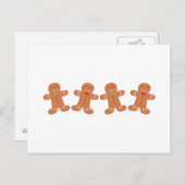 Gingerbrood Koekjesgrens Briefkaart (Voorkant / Achterkant)