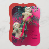 Gingerbrood-koekjesruil Kaart (Voorkant / Achterkant)