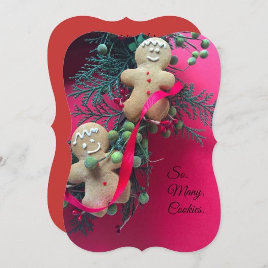 Gingerbrood-koekjesruil Kaart (Voorkant / Achterkant)
