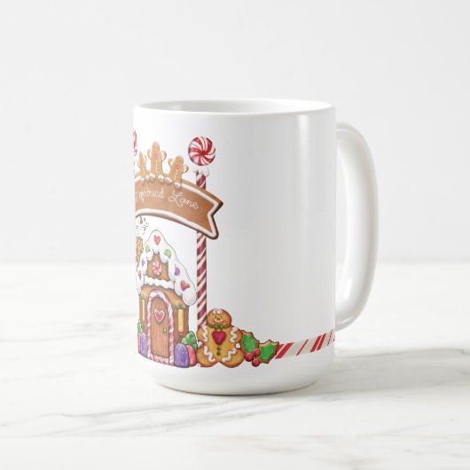 Gingerbrood Lane Gingerbrood Man Coffee Mok (Voorkant rechts)