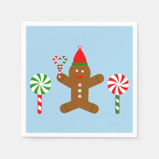 Gingerbrood Man #1 Napkins Servet (Voorkant)