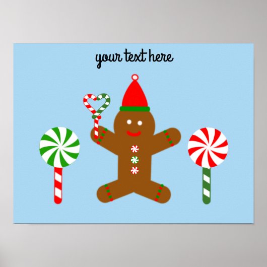 Gingerbrood Man #1 Poster (Voorkant)