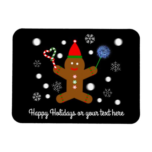 Gingerbrood Man #2 Magnet Magneet (Horizontaal)