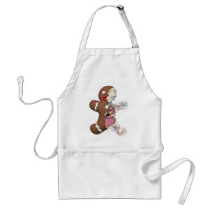 Gingerbrood Man Anatomy Apron Standaard Schort