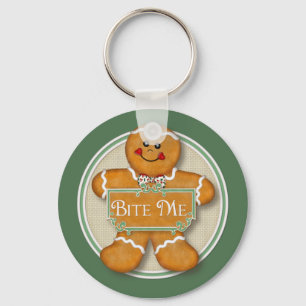 Gingerbrood Man - Bite me Sleutelhanger
